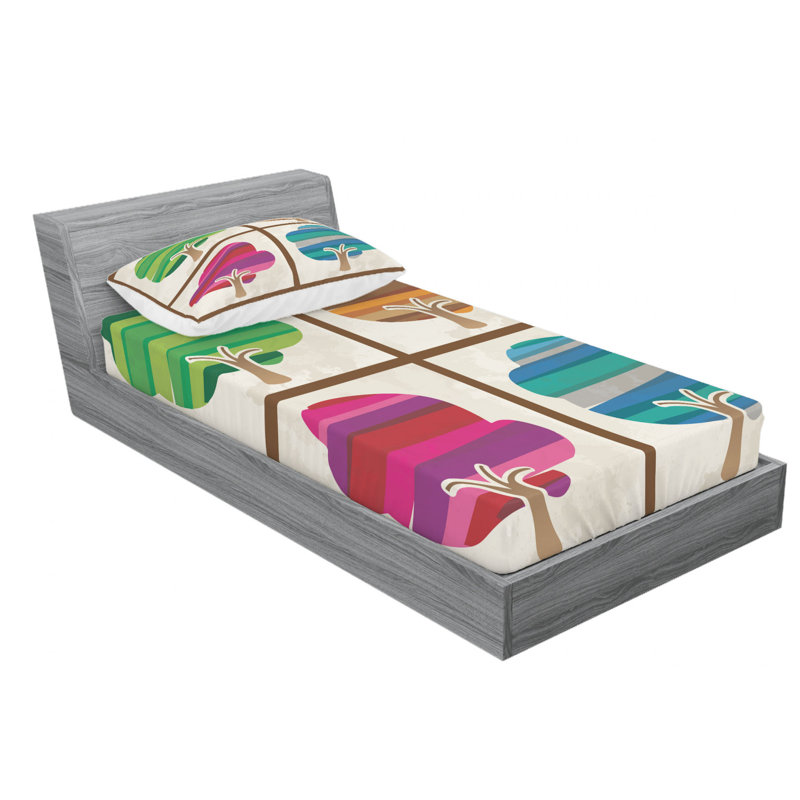 Microfiber Sheet Set, Twin Sheet Set with Fitted Sheet