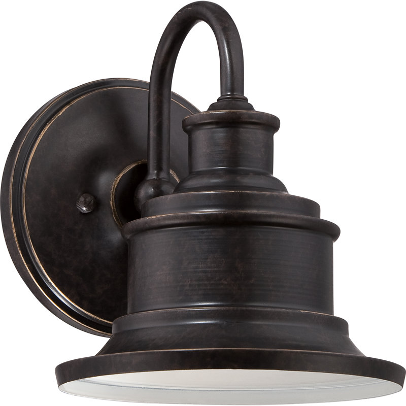 Luminaire de grange d'extérieur Barrick, Bronze impérial, H 8,5 po x l 7 po x P 8,5 po