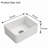 24 inch White Ceramic Farmhouse Kitchen Sink with Deep Apron Front and Undermount Installation