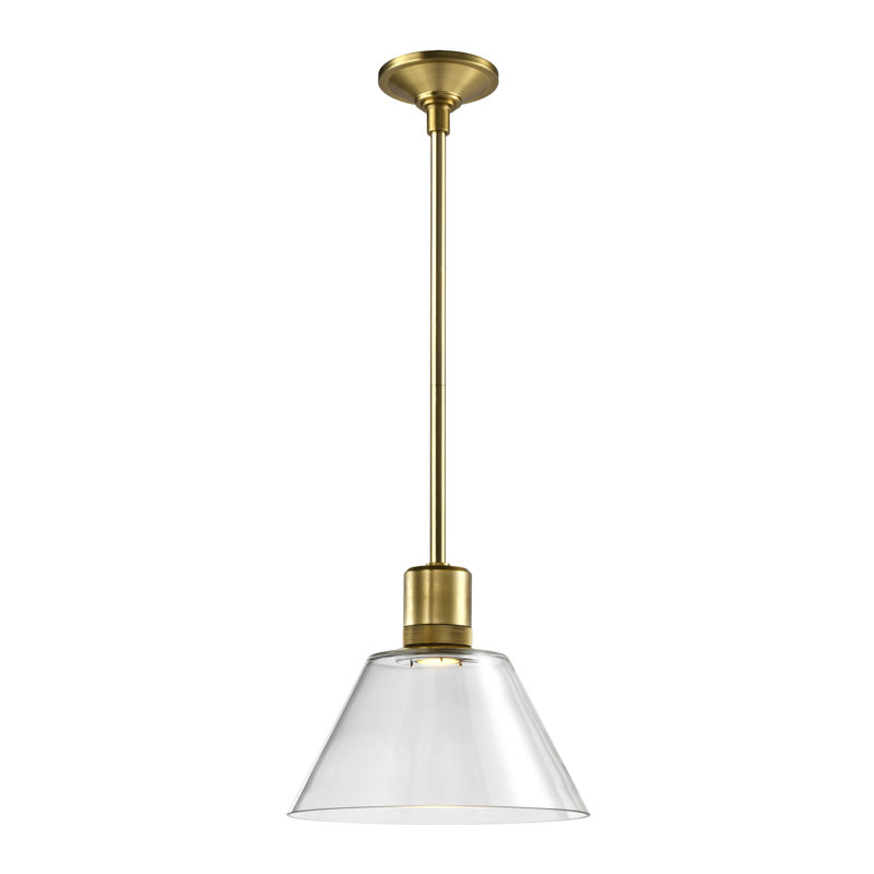 Zigrina Pendant, Aged Brass