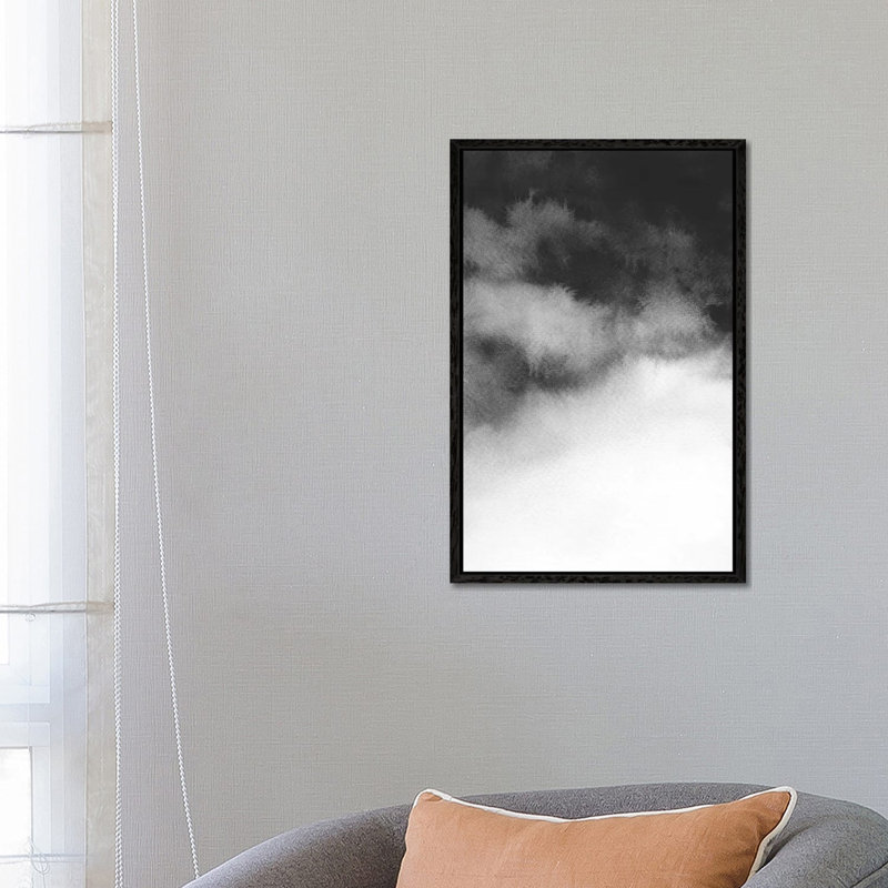 Overcast by Melissa Selmin - Painting on Canvas, 66.04 cm H x 45.72 cm W, Black Framed