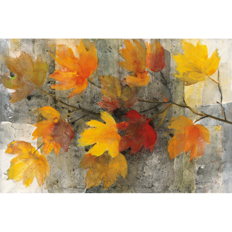 Autumn Rain by Albena Hristova - Wrapped Canvas Painting, 81cm H x 122cm W