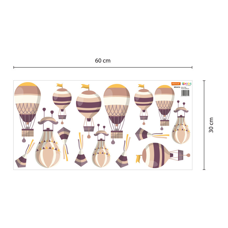 Non-Wall Damaging Wall Decal, Peach