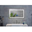 Miroir de salle de bain 40 "x 28" à DEL avec façade et rétroéclairage