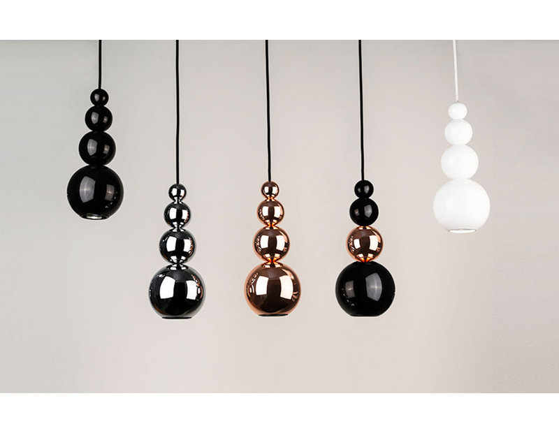 Mini Bubble Globe Chrome Spotlight Pendant
