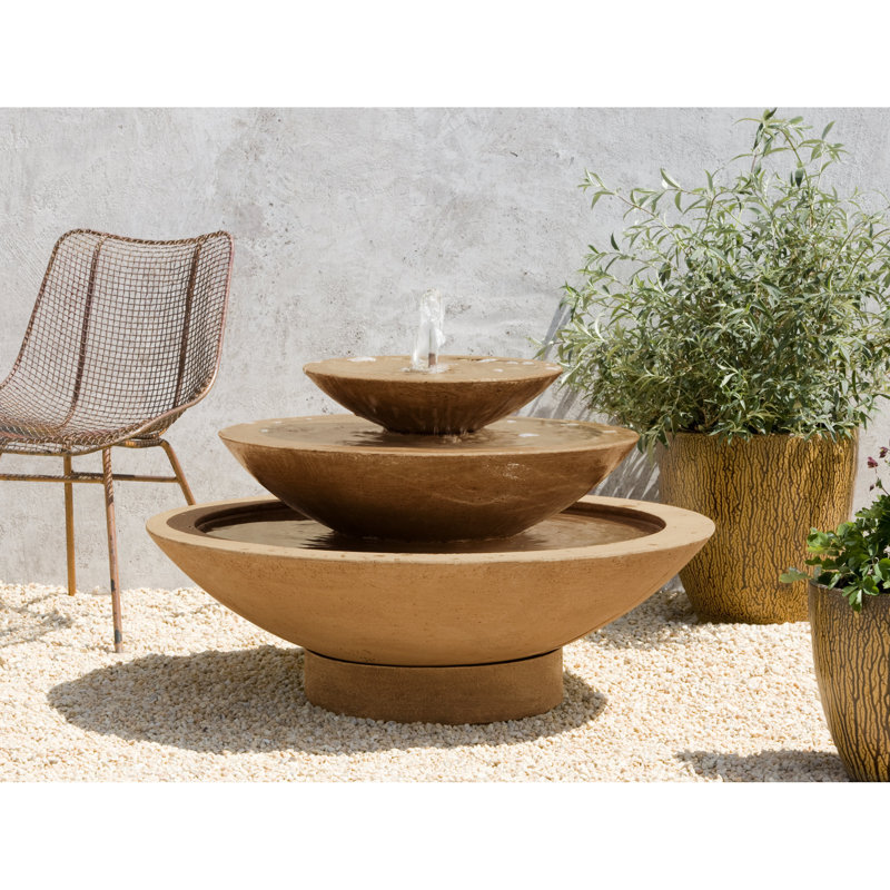 Cascade Floor Fountain, Travertine