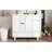 36" Bathroom Vanity With Sink, Free Standing Single Vanity Set With 4 Drawers And Side Storage Rack, Wood Cabinet With Ceramic Basin For Bathroom, White-968149560