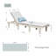 200cm Long Acacia Single Chaise