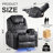 Dual Motor Power Swivel Rocker Recliner Chair for Adults with Heat and Massage,Electric Wall Hugger Rocking Recliner for Nursery Living Room with LED Lights, USB A&C Ports-1097157310