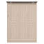 Grand lit escamotable avec lumières DEL, armoire-lit pliante murale avec rangement - structure en bois, aucun sommier tapissier requis