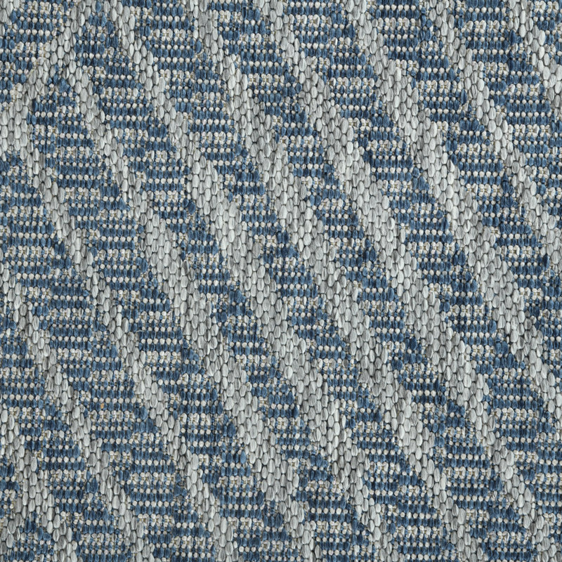 Jiovanni Contemporary Geometric High-Low Performance Indoor/Outdoor Area Rug, Rectangle 5'3" x 8'