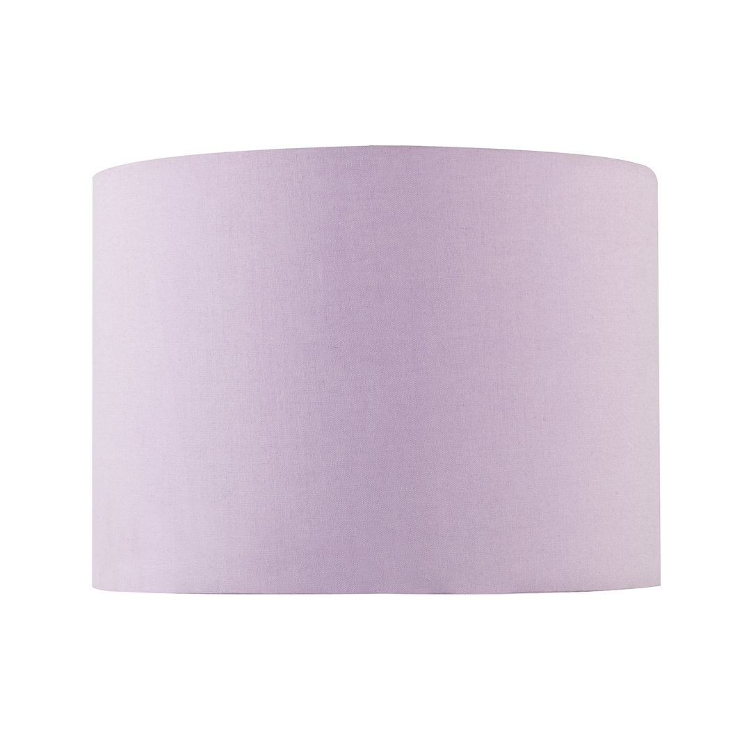 18cm H Fabric Drum Lamp Shade ( No Direct Attachment Method ) in Purple