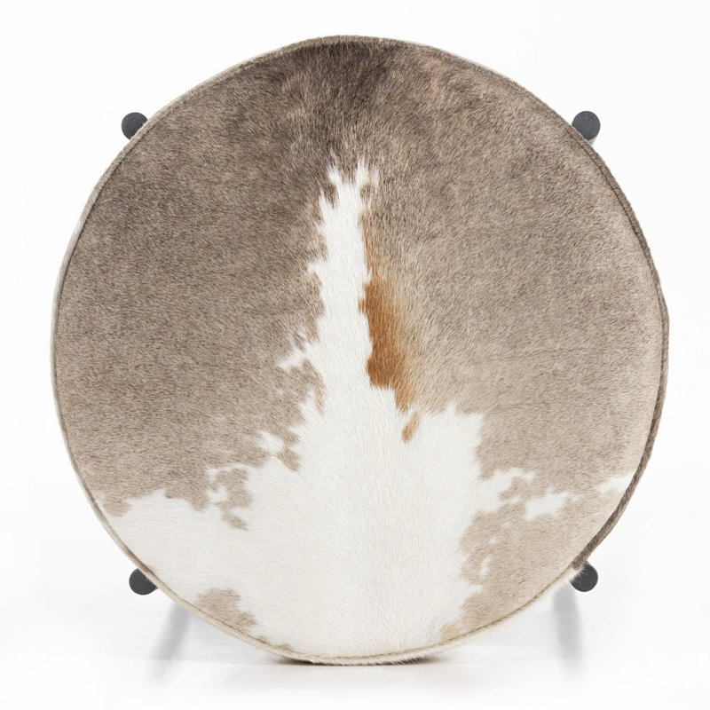 Nocona Upholstered Bar Stool with Metal Frame, Speckled Hide - Brown, Counter Stool (26" Seat Height)