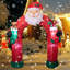 Arche gonflable géante de Noël Père Noël