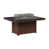Hammered Top Black with Chocolate Brown Base