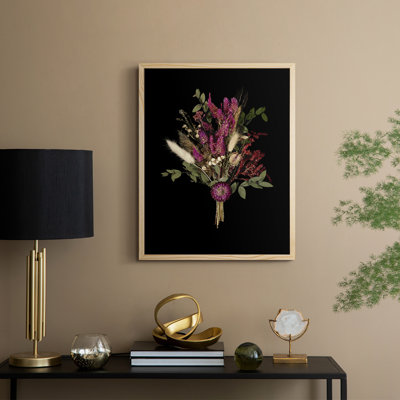 Nosegay III, reproduction d'art encadrée - bois massif