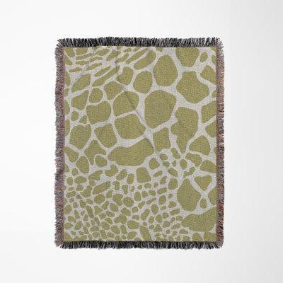 Zuma Animal Print Cotton Blend Blanket Throw