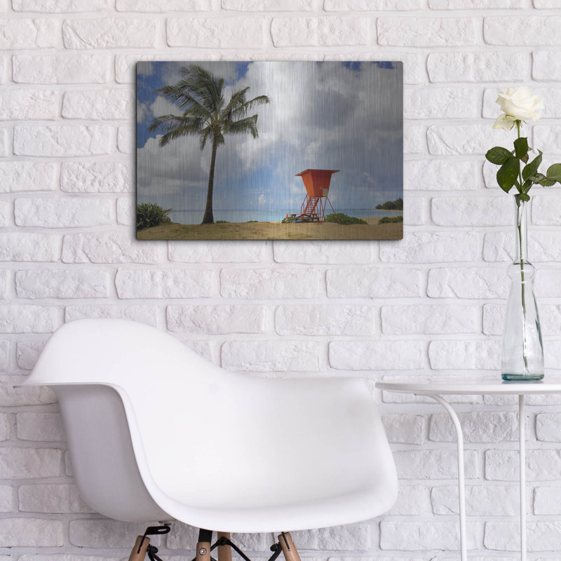 «Lifeguard Tower» par Dennis Frates, H 16 po x l 24 po