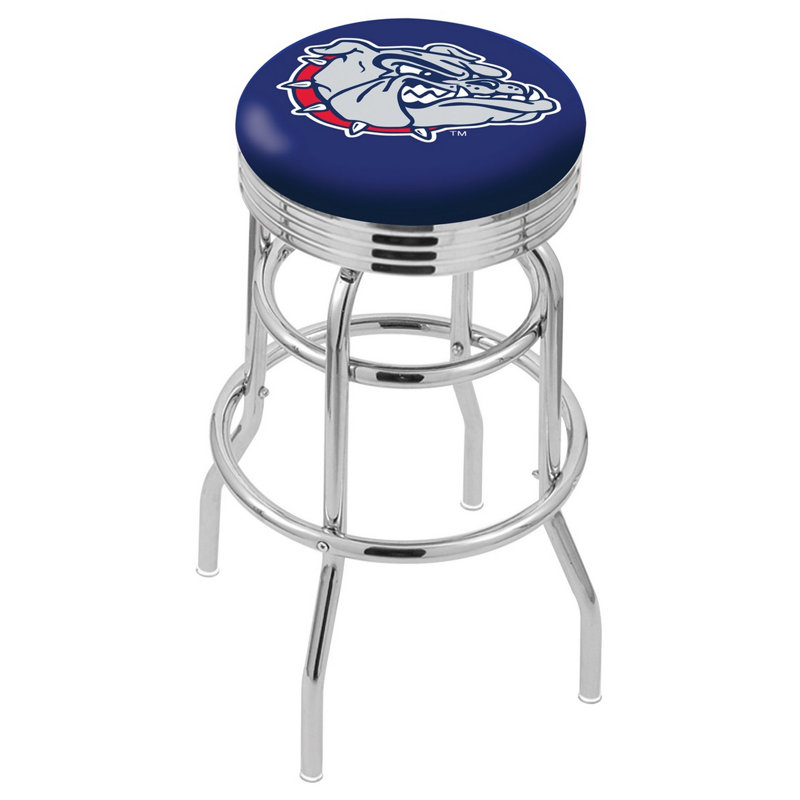 NCAA Bar & Counter Stool, Gonzaga Bulldogs, Counter Stool (25" Seat Height)