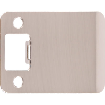 Round Corner Extended Lip Strike Plate, By Stone Harbor Hardware