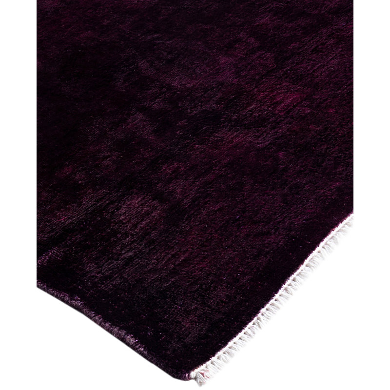Overdyed One-of-a-Kind 2' 5" X 16' 4" Hand Knotted Area Rug