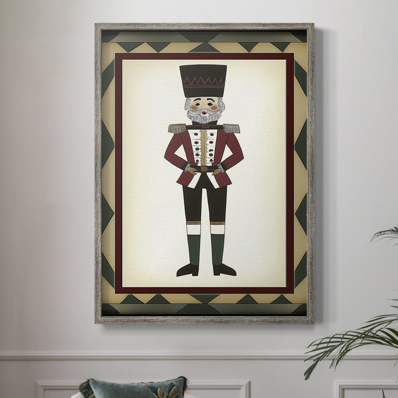 «Christmas Holiday», reproduction d'art encadrée CL - bois massif, H 30 po x l 24 po