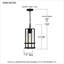 Mini-luminaire suspendu 1 lumière noir terre
