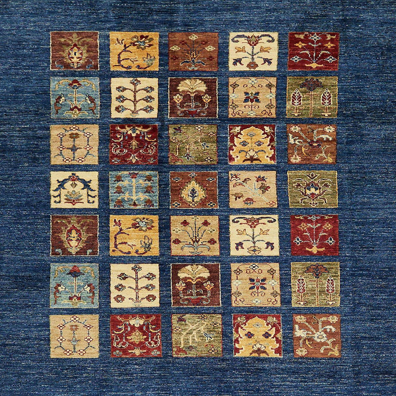 Abstract Indoor Rug, Square 8'
