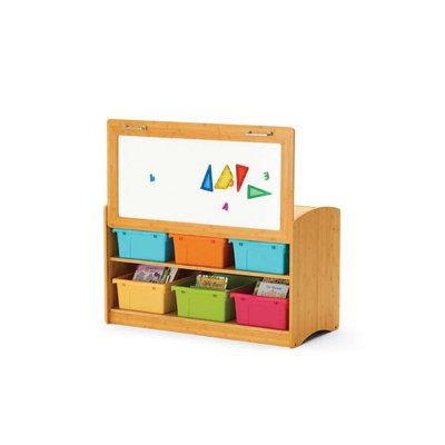 2 Compartment Bamboo Shelving Unit