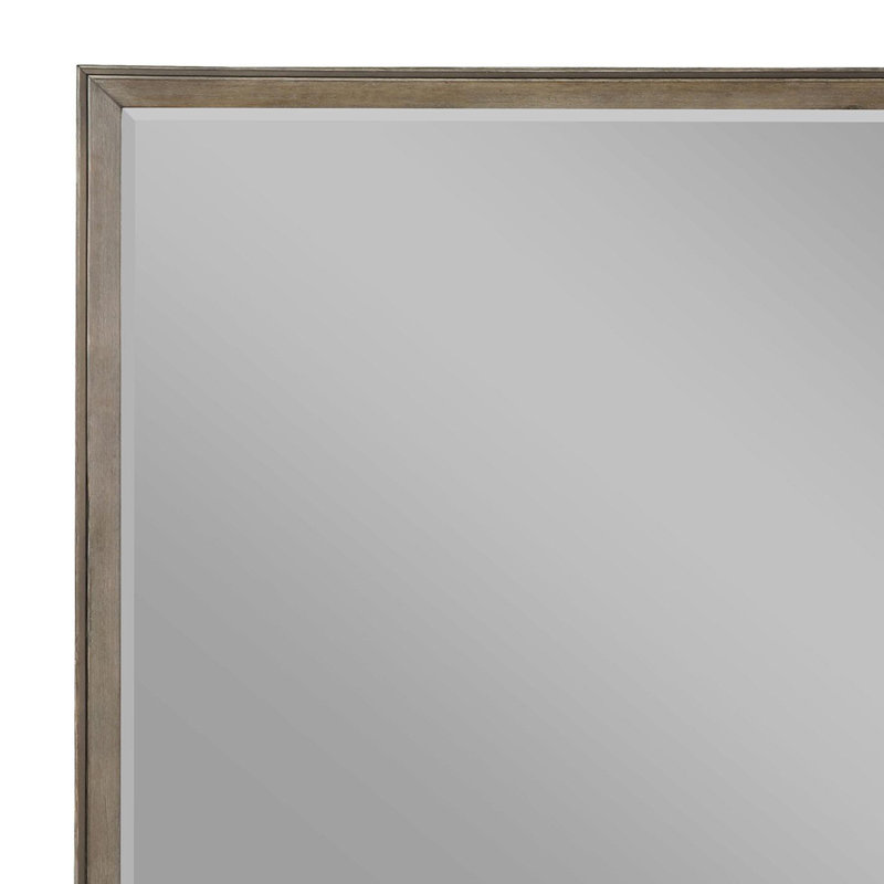 Commode miroir en chêne délavé
