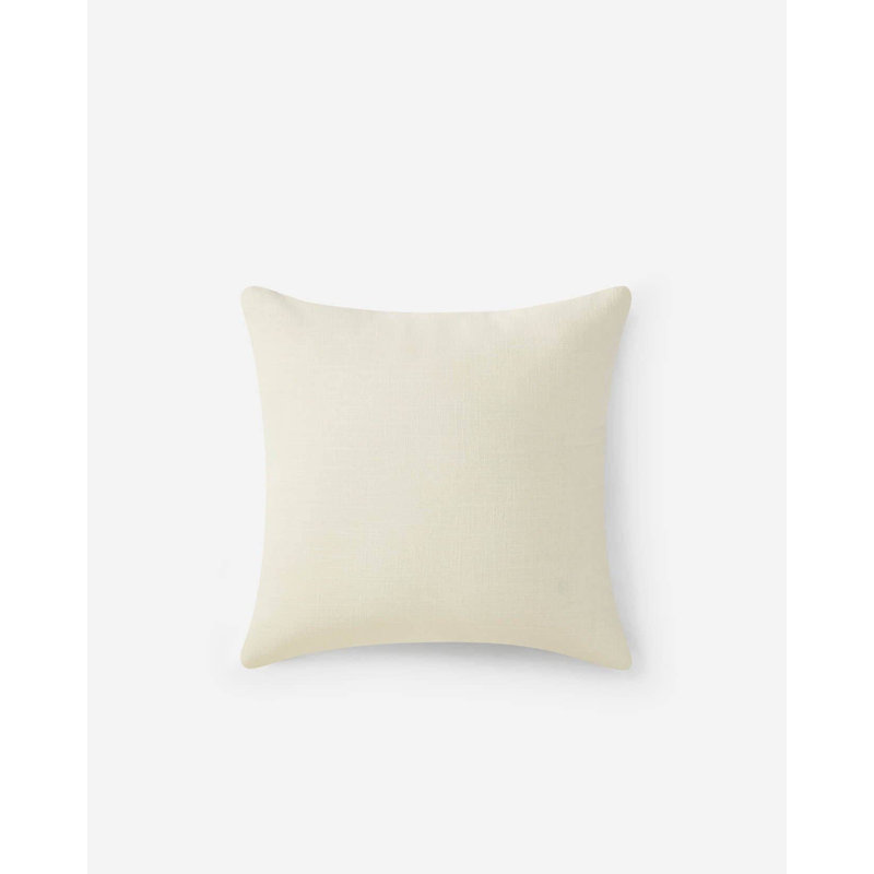 Coussin Palm Leaf, Sienne/Blanc cassé floral