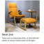 Chaise berçante en bois massif