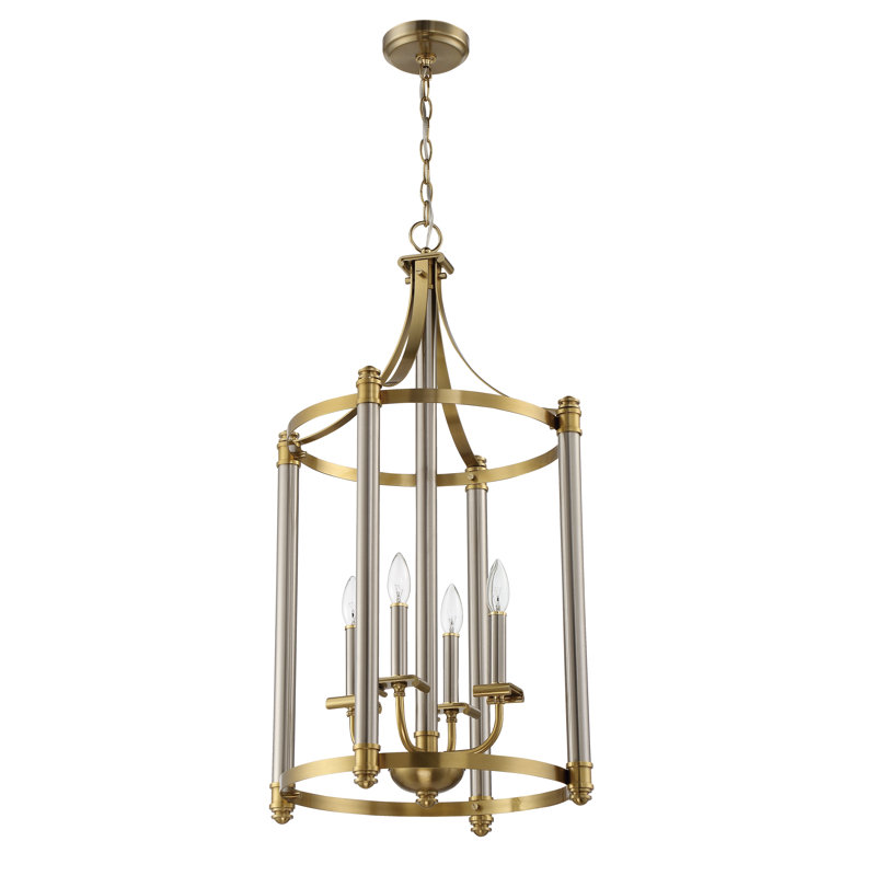 Luminaire suspendu cylindrique à 4 lumières