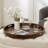 Arooj Round Solid Walnut Serving Tray-1763482789