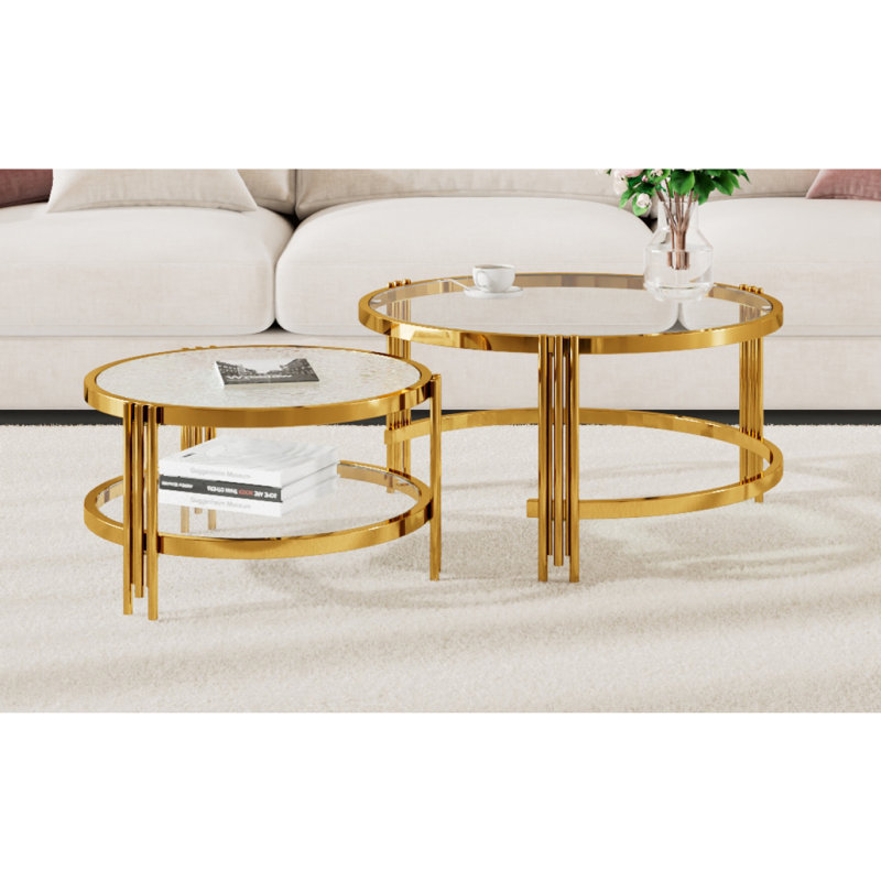 Ensemble de tables basses 2 pièces Modern