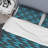 Blue and Black Striped Pattern - Abstract Duvet Cover Set - Microfiber Polyester
