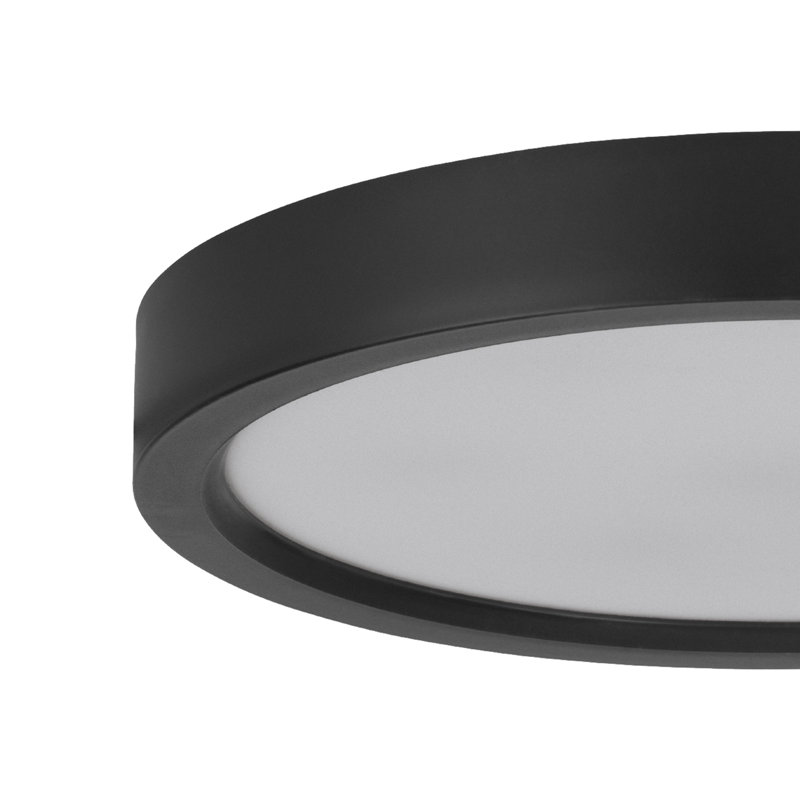 Denean LED Flush Mount, Black