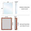 Armoire à pharmacie en aluminium l 24 po x H 30 po avec tablettes réglables et porte battante droite-645801881