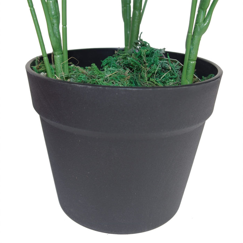 55cm Faux Plant in Pot Liner, 55 cm x 45 cm, Dark Green