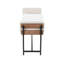 Banc de ferme 18 po avec métal, bois et tissu-817442787