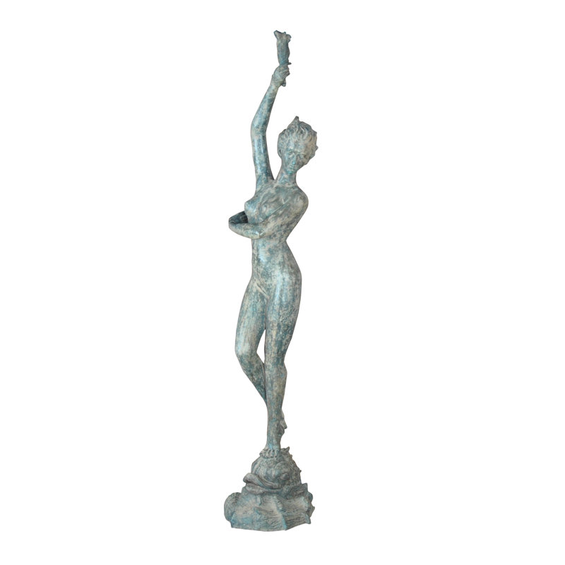 Fontaine en bronze Catt Lady