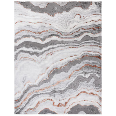 Swindle Abstract Gray/Blue Area Rug