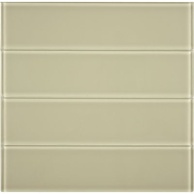 Carrelage mural en verre aspect pierre 3 "x 12" Winter