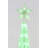 72'''' Colour Changing Led Glittering Snowflake Cone Tree Sculpture