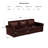 3-In-1 Faux Leather Convertible Sleeper Sofa-1448805087