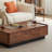 Black walnut solid wood end table