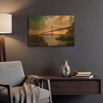 San Francisco’s Stretch' By Bruce Getty Metal Wall Art, 24" x 16"