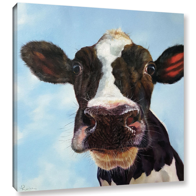 "Louise" par Lucia Heffernan, impression sur toile, Cadre flottant blanc, H 10 po x l 10 po x P 2 po