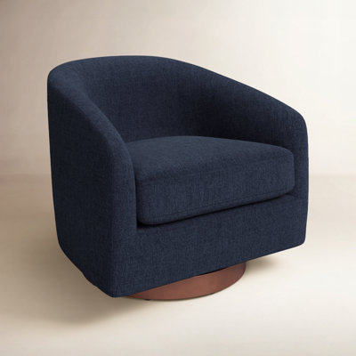 Bennett Upholstered Swivel Barrel Chair