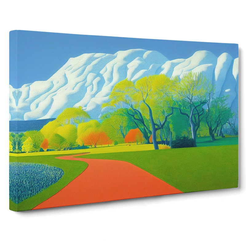 Spring Landscape Forest - Wrapped Canvas, 50cm H x 76cm W x 3cm D